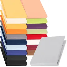 Aqua-Textil Spannbettlaken Jersey 120 x 200 - 130 x 220 cm Silber grau