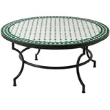 Marokkanischer Mosaiktisch Gartentisch Couchtisch Loungetisch Garten Rund 120cm