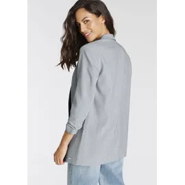 LAURA SCOTT Longblazer in grau-melange | Gr.: 42