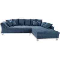 Roller Ecksofa - blau - beidseitig montierbar