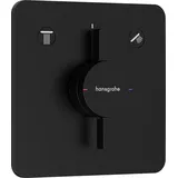 Hansgrohe DuoTurn Q Einhandwannenmischer Schwarz Matt