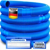 Kesser KESSER® Poolschlauch Schwimmbadschlauch mit Muffen Solarschlauch für Pool und Schwimmbecken Saugschlauch Pumpenschlauch Flexibler Wasserschlauch