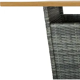 vidaXL Gartenbar-Set 9-tlg. Grau
