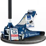 NTG Hydraulischer Wagenheber 3T | TÜV Zertifiziert | 75-505mm Hubhöhe | mit Doppelzylinder flach für SUV & Tiefe Autos KFZ PKW Rangierwagenheber 3T 3 Tonnen [EXTRA STABIL 35,2 KG]