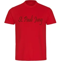multifanshop Herren T-Shirt - St. Pauli - St. Pauli Jung - Druck braun - Männer
