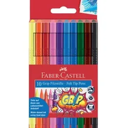 Faserschreiberetui 10 Stück Grip Colour