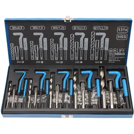 CCLIFE Gewindereparatur Gewinde 131tlg Reparatur Satz Einsätze Hülsen mit M5/M6/M8/M10/M12