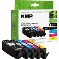 KMP 2x schwarz, cyan, magenta, gelb Druckerpatronen kompatibel zu
