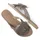 LAZAMANI Pantoletten Pantoletten Leder/Textil | Silber - 41