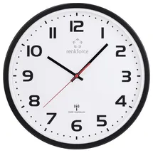 Renkforce RF-6826036 Wanduhr 320mm x 45.5mm Schwarz