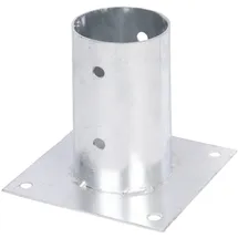 GAH Alberts Alberts Rundpfosten-Aufschraubhülse 150mm für verschiedene Pfostenstärken 80 mm