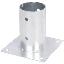 GAH Alberts Alberts Rundpfosten-Aufschraubhülse 150mm für verschiedene Pfostenstärken 80 mm
