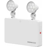enovalite Sicherheitskennzeichnung, LED-Fluchtwegleuchte, 6 W, Twin-Spot Wandmontage