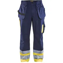 Blåkläder Blaklader 15291370 Hose mit hoher Sichtbarkeit, Marineblau/Gelb, grootte C52