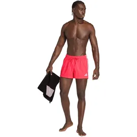 adidas 3-Streifen Badeshorts Solar Turbo/White S
