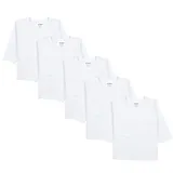 TupTam Baby Jungen Langarmshirt 5er Set, Farbe: weiß, Größe: 80 - 80
