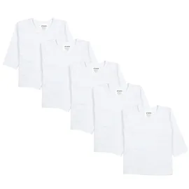 TupTam Baby Jungen Langarmshirt 5er Set, Farbe: weiß, Größe: 80 - 80