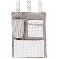babybay Utensilo Stoff Grau Taupe