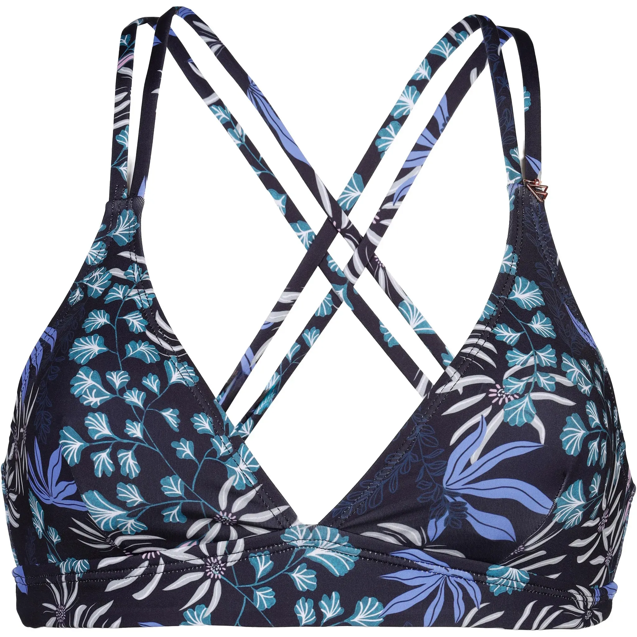 Brunotti DELPHINIA-PRINT Bikini Oberteil Damen in black, Größe 34 - schwarz