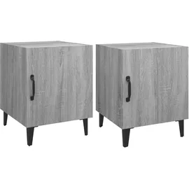 vidaXL Nachtschrank 2 Stk. 4240 x 2550 x 2550 cm Grau