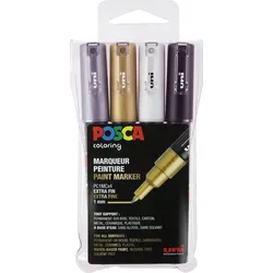 FABER-CASTELL  Marker UNI POSCA PC-1MC 4er Set