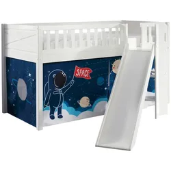 Spielbett Scott Space Shuttle ca. 90x200 cm Kiefer Weiß