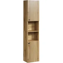 trendteam PureBliss Hochschrank 40 x 186 x 31 cm Schwarz Holz