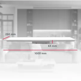 B.K.Licht LED Panel 100x25 cm 2 eckig weiß
