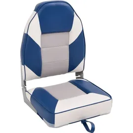 vidaXL Bootssitz mit Hoher Rückenlehne 39 x 43 x 58 cm blau