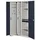 Kappes Vertikalschrank RasterPlan Mod. 82 RAL 7035/7016 Tür innen Lochplatten mit Ausstattung