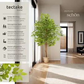 Tectake Künstlicher Ficusbaum Fida, realistische Textur - 160 cm,