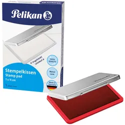 Pelikan Stempelkissen, Metallgehäuse, rot