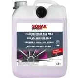 SONAX Profiline Felgenreiniger Red Max (5 Liter) entfernt stärksten Bremsstaub mit Farbumschlag | Art-Nr. 02315050