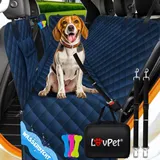 Lovpet LovPet® 2in1 Hundedecke für Auto Rückbank & Kofferraum mit Seitenschutz und Sichtfenster Kofferraumschutz - Wasserabweisende Hunde Autoschondecke Universal Autodecke Rücksitz