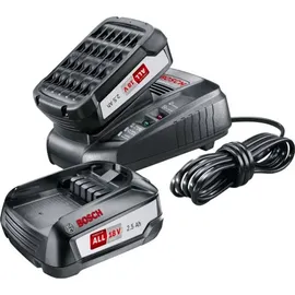 Bosch DIY Starterset 18 V Li-Ion 2 x 2,5 Ah  + S-Box 1600A019E4