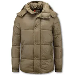 Enos  Blazer Warme Winterjacke – Pufferjacke –  in Braun, EU XL