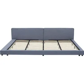 Home Deluxe Bett mit Ablage GALAXIS Größe: 270 x 200 cm Farbe: Grau Bett Mit Matratze 180x200 -