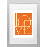 Woltu Bilderrahmen mit Papier-passepartout Aus Holz Silber 21x29.7 cm A4,