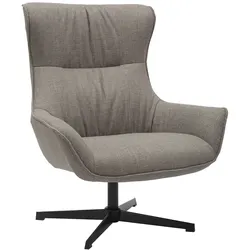 SalesFever Sessel Strukturstoff - Schwarz