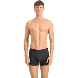 Puma Logo All-Over-Print Boxershorts dark grey melange/black M 2er Pack