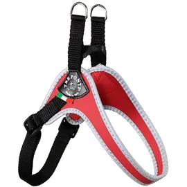 Tre Ponti Easy Fit Classic Hundegeschirr Rot S-M