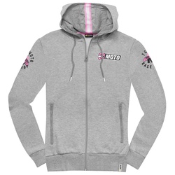 FC-Moto Effortless Damen Zip Hoodie, grau-pink, Größe XS