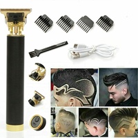 Profi Haarschneidemaschine Haarschneider(Schwarz),Haarschneidemaschine für Männer T-Blade Trimmer,USB wiederaufladbarer Haarschneider Bartschne...