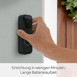 Amazon Video Doorbell + Sync Module 2 - Zwei-Wege-Audio, HD-Video, Weiß