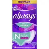 Always Daily Fresh Flexistyle Slipeinlagen Slim mit Frischeduft Big Pack - 74.0 Stück