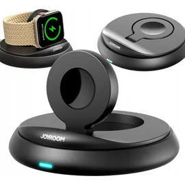 Joyroom JR-W12 Faltbares kabelloses Uhrenladegerät, Schwarz