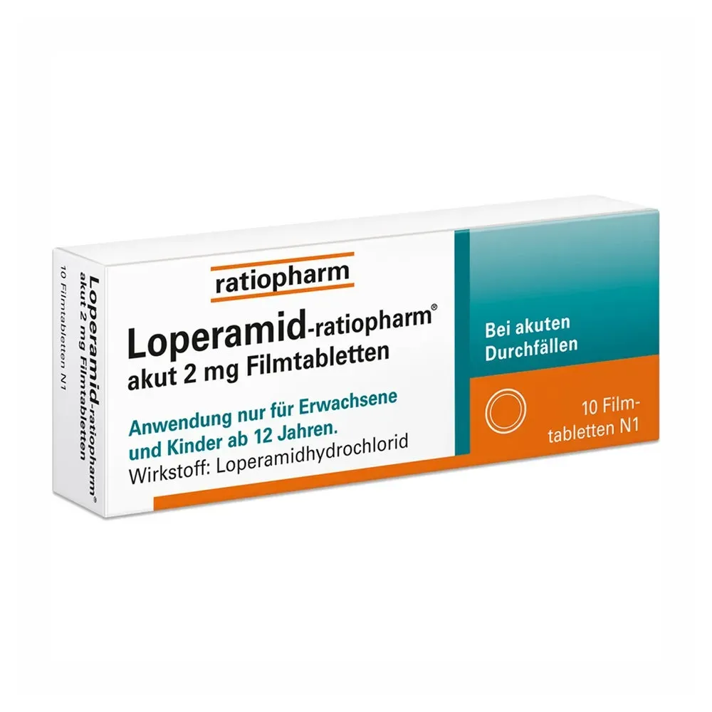 Preisvergleich Produktbild Loperamid ratiopharm akut 2 mg 10 St