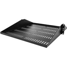Startech StarTech.com 2U 19 Zoll Fachboden für Rack - Perforierte, freitragende rack ablage mit zentrierter befestigung - Belüftete rack ablage - Belastbarkeit 91kg - 50cm tief (SHELF-2U-20-CENTER-V)