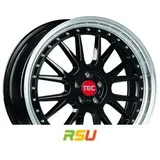 TEC Speedwheels GT EVO black-polished-lip 8x18 ET35 - LK5/110 ML65.1 Alufelge schwarz