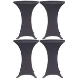 deluke Stehtischhusse AMAU Anthrazit Ø 80 cm 4er Set
